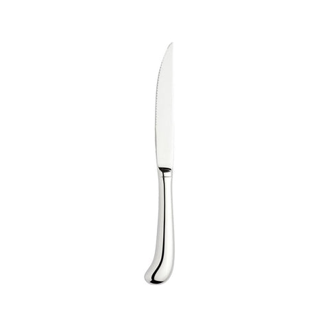 Turgla Flatware Flatware Accessories 9" Silver Stainless Steel Steak Knife, Set of 12 (ETE999 - 45) - iFoodservice Online