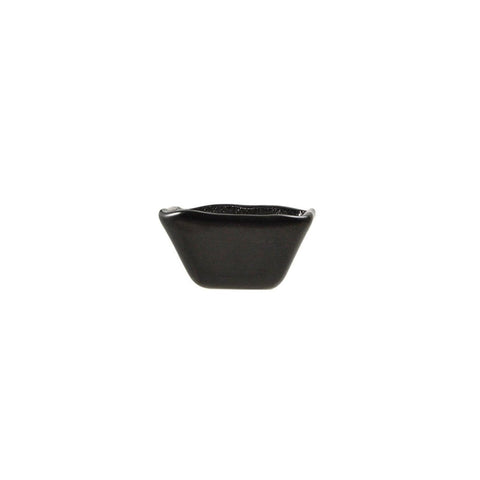 Turgla Fusion Glass Dinnerware 2.25" x 2.25" x h:1.5" 2 oz. Square Black Glass Ramekin, Set of 24 (02 - 047 - 06BLK) - iFoodservice Online