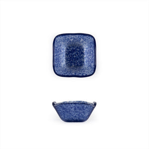 Turgla Fusion Glass Dinnerware 2.25" x 2.25" x h:1.5" 2 oz. Square Blue Glass Ramekin, Set of 24 (02 - 047 - 06CBL) - iFoodservice Online