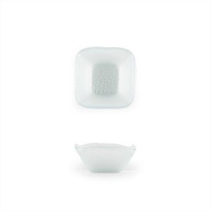 Turgla Fusion Glass Dinnerware 2.25" x 2.25" x h:1.5" 2 oz. Square Frosted Glass Ramekin, Set of 24 (02 - 047 - 06FRS) - iFoodservice Online