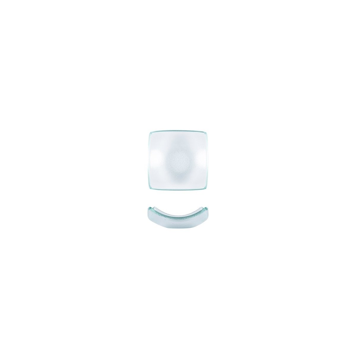 Turgla Fusion Glass Dinnerware 3.5" x 3.5" x h:1.25" 3 oz. Square Clear Glass Ramekin, Set of 24 (10 - 031 - 09CLR) - iFoodservice Online