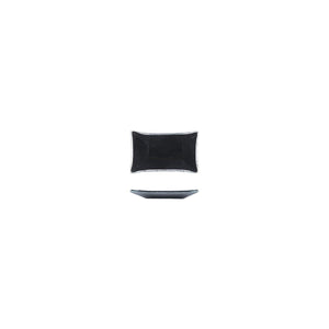 Turgla Fusion Glass Dinnerware 4.25" x 2.5" x h:0.5" 1 oz. Rectangular Black Glass Ramekin, Set of 24 (10 - 034 - 11BLK) - iFoodservice Online