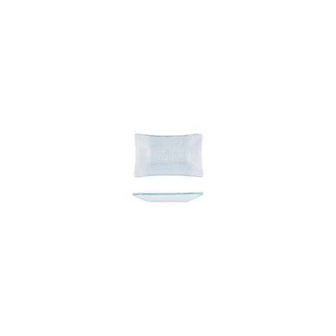 Turgla Fusion Glass Dinnerware 4.25" x 2.5" x h:0.5" 1 oz. Rectangular Clear Glass Ramekin, Set of 24 (10 - 034 - 11CLR) - iFoodservice Online
