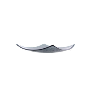 Turgla Fusion Glass Dinnerware 5.75" x 5.75" Square Charcoal Glass Plate, Set of 12 (02 - 347 - 15CHR) - iFoodservice Online