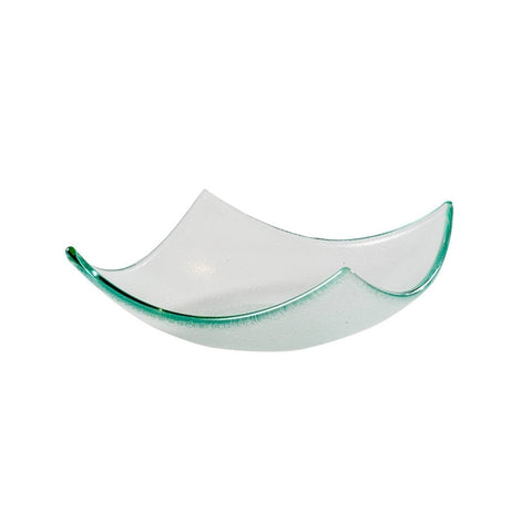 Turgla Fusion Glass Dinnerware 5.75" x 5.75" x h:2" 7 oz. Square Clear Glass Bowl, Set of 12 (10 - 031 - 15CLR) - iFoodservice Online