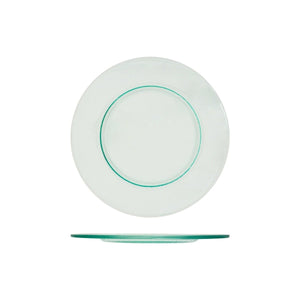 Turgla Fusion Glass Dinnerware dia.11.75" h:0.75" Round Clear Glass Platter, Set of 6 (04 - 344 - 30CLR) - iFoodservice Online