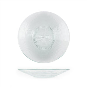Turgla Fusion Glass Dinnerware dia.13.75" h:2" 58 oz. Round Clear Glass Bowl, Set of 6 (04 - 316 - 35CLR) - iFoodservice Online