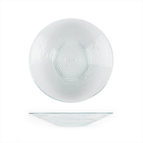 Turgla Fusion Glass Dinnerware dia.13.75" h:2" 58 oz. Round Clear Glass Bowl, Set of 6 (04 - 316 - 35CLR) - iFoodservice Online