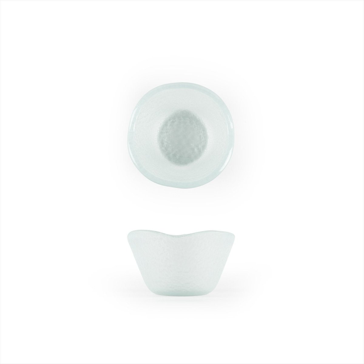 Turgla Fusion Glass Dinnerware dia.3.25" h:2" 4 oz. Round Frosted Glass Ramekin, Set of 24 (10 - 029 - 09FRS) - iFoodservice Online