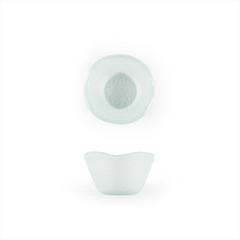 Turgla Fusion Glass Dinnerware dia.3.25" h:2" 4 oz. Round Frosted Glass Ramekin, Set of 24 (10 - 029 - 09FRS) - iFoodservice Online
