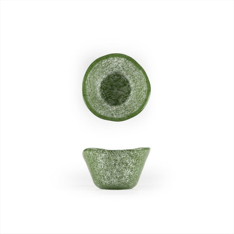Turgla Fusion Glass Dinnerware dia.3.25" h:2" 4 oz. Round Green Glass Ramekin, Set of 24 (10 - 029 - 09GRN) - iFoodservice Online