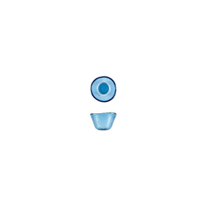 Turgla Fusion Glass Dinnerware dia.3.25" h:2" 4 oz. Round Transparent Blue Glass Ramekin, Set of 24 (10 - 029 - 09TBLU) - iFoodservice Online