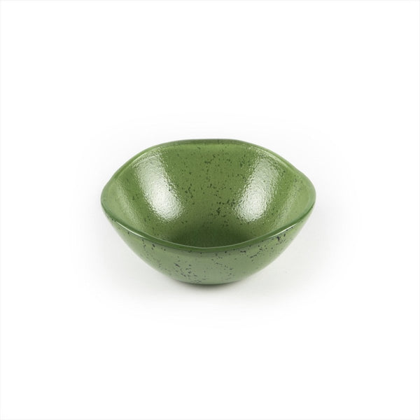 Turgla Fusion Glass Dinnerware dia.5.5" h:2" 14 oz. Round Agave Glass Bowl, Set of 12 (04 - 019 - 14AGVS) - iFoodservice Online