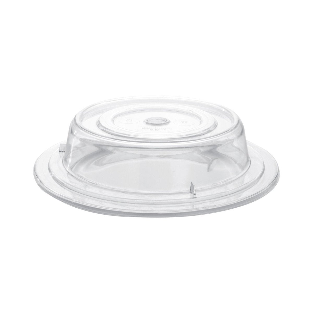 Turgla Polycarbonate Misc dia.11" h:2.5" Round Clear Polycarbonate Plate Cover (Set of 25) (R - SRVCVR277CLR) - iFoodservice Online