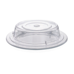 Turgla Polycarbonate Misc dia.11.25" h:2.5" Round Clear Polycarbonate Plate Cover (Set of 25) (R - SRVCVR286CLR) - iFoodservice Online