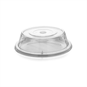 Turgla Polycarbonate Misc dia.9.5" h:2.5" Round Clear Polycarbonate Plate Cover (Set of 100) (R - SRVCVR242CLR) - iFoodservice Online