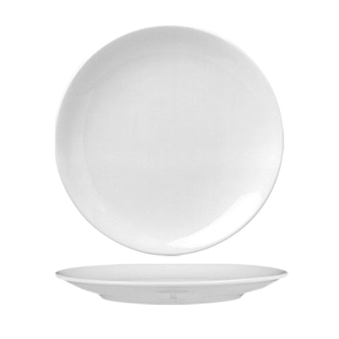Turgla Porcelain Delta - Coupe dia.10.75" Round White Porcelain Plate (Set of 6) (EO28DU00) - iFoodservice Online