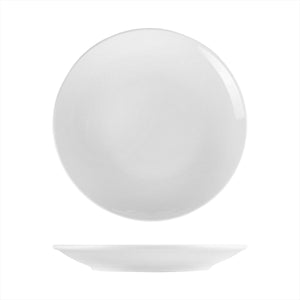 Turgla Porcelain Delta - Coupe dia.11.75" Round White Porcelain Plate (Set of 6) (EO30DU00) - iFoodservice Online