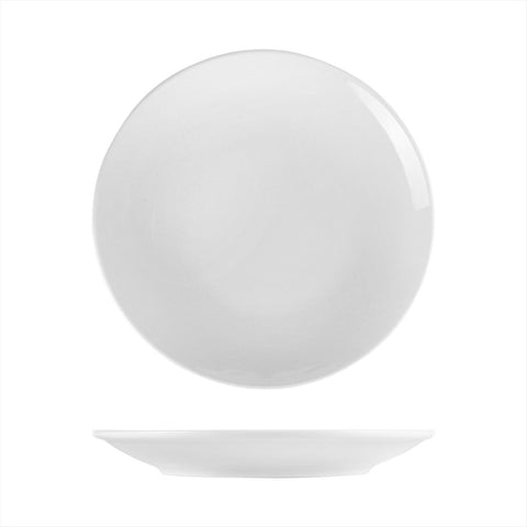 Turgla Porcelain Delta - Coupe dia.11.75" Round White Porcelain Plate (Set of 6) (EO30DU00) - iFoodservice Online