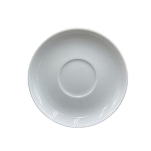 Turgla Porcelain Delta - Coupe dia.4.75" Round White Porcelain Saucer (Set of 12) (EO15EK00) - iFoodservice Online