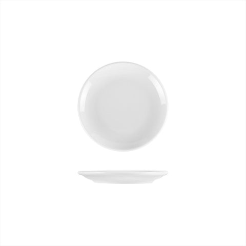 Turgla Porcelain Delta - Coupe dia.6.5" Round White Porcelain Plate (Set of 12) (EO17DU00) - iFoodservice Online