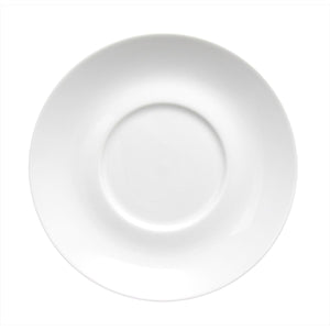 Turgla Porcelain Delta - Coupe dia.6.75" Round White Porcelain Saucer (Set of 12) (EO17KT00) - iFoodservice Online
