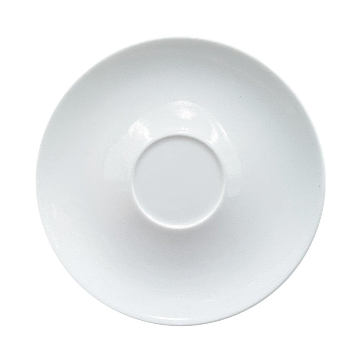 Turgla Porcelain Delta - Coupe dia.7.25" Round White Porcelain Saucer (Set of 12) (BST01JT00) - iFoodservice Online