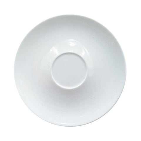 Turgla Porcelain Delta - Coupe dia.7.25" Round White Porcelain Saucer (Set of 12) (BST01JT00) - iFoodservice Online