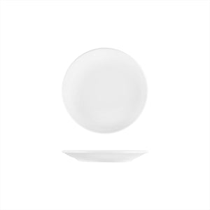 Turgla Porcelain Delta - Coupe dia.7.5" Round White Porcelain Plate (Set of 12) (EO19DU00) - iFoodservice Online