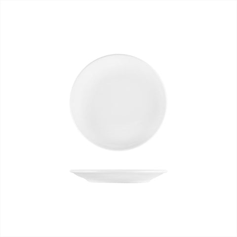 Turgla Porcelain Delta - Coupe dia.7.5" Round White Porcelain Plate (Set of 12) (EO19DU00) - iFoodservice Online