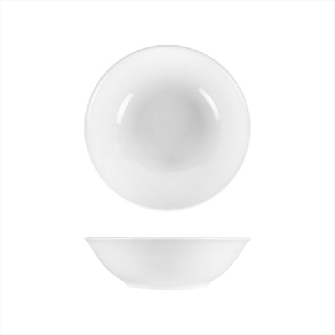 Turgla Porcelain Delta - Coupe dia.9" h:2.75" 42 oz. Round White Porcelain Bowl (Set of 6) (EO23KK00) - iFoodservice Online