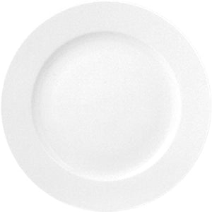 Turgla Porcelain Delta dia.11.75" Round White Porcelain Plate (Set of 6) (D130DU00) - iFoodservice Online