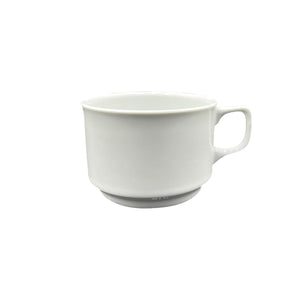 Turgla Porcelain Delta dia.3.25" h:2.25" 8 oz. Round White Porcelain Cup (Set of 12) (ES01CF00) - iFoodservice Online