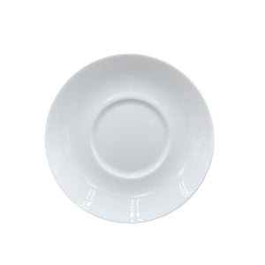 Turgla Porcelain Delta dia.6" Round White Porcelain Saucer (Set of 12) (ES01CT00) - iFoodservice Online