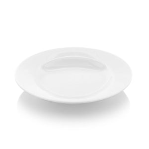 Turgla Porcelain Delta dia.9.25" h:1.75" 13 oz. Round White Porcelain Bowl (Set of 12) (YO24CK00) - iFoodservice Online