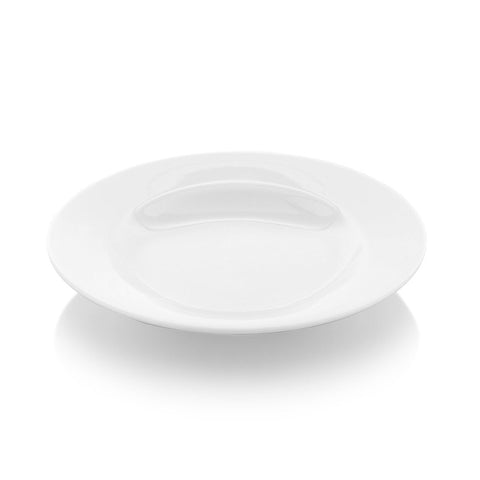 Turgla Porcelain Delta dia.9.25" h:1.75" 13 oz. Round White Porcelain Bowl (Set of 12) (YO24CK00) - iFoodservice Online