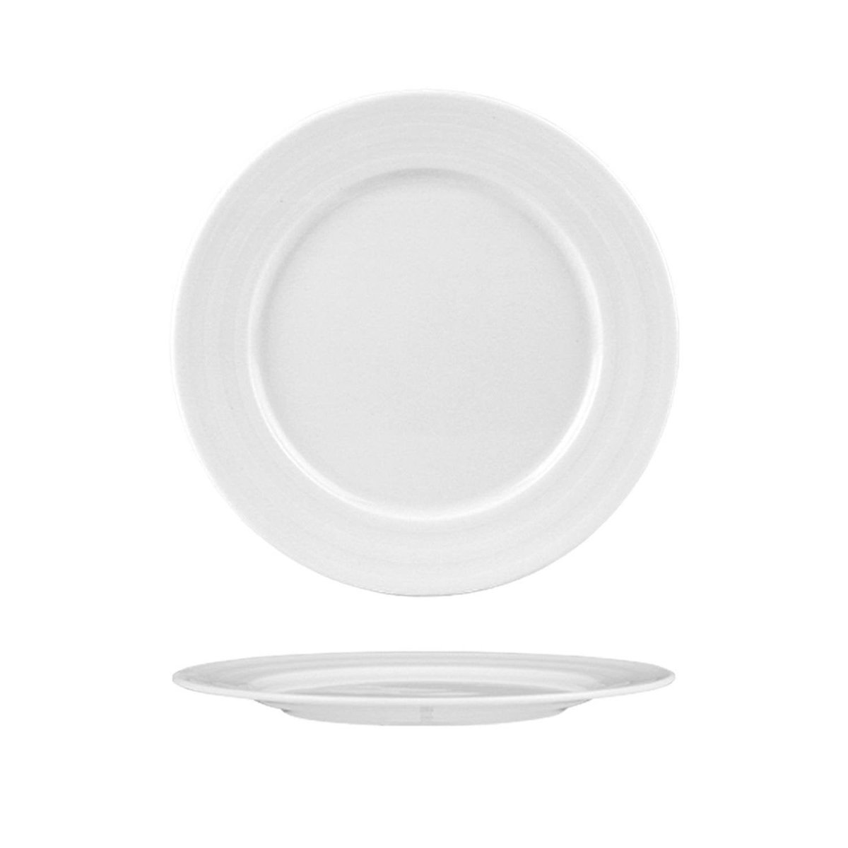 Turgla Porcelain Lizbon dia.10.5" Round White Porcelain Plate (Set of 12) (LIZ27DU00) - iFoodservice Online