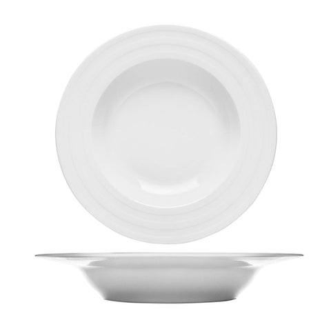Turgla Porcelain Lizbon dia.11.75" h:2" 24 oz. Round White Porcelain Deep Plate (Set of 6) (LIZ30CK00) - iFoodservice Online