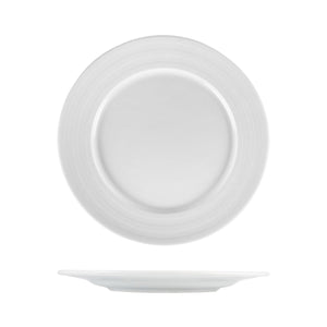 Turgla Porcelain Lizbon dia.11.75" Round White Porcelain Plate (Set of 6) (LIZ30DU00) - iFoodservice Online