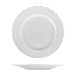 Turgla Porcelain Lizbon dia.12.5" Round White Porcelain Plate (Set of 6) (LIZ32DU00) - iFoodservice Online