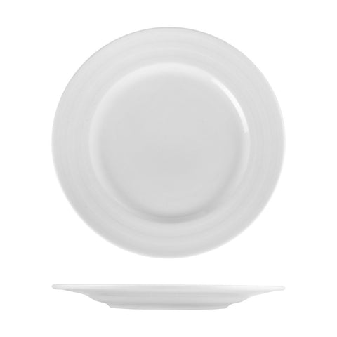 Turgla Porcelain Lizbon dia.12.5" Round White Porcelain Plate (Set of 6) (LIZ32DU00) - iFoodservice Online