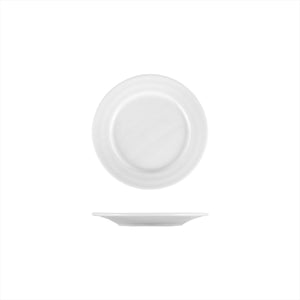 Turgla Porcelain Lizbon dia.7" Round White Porcelain Plate (Set of 12) (LIZ18DU00) - iFoodservice Online