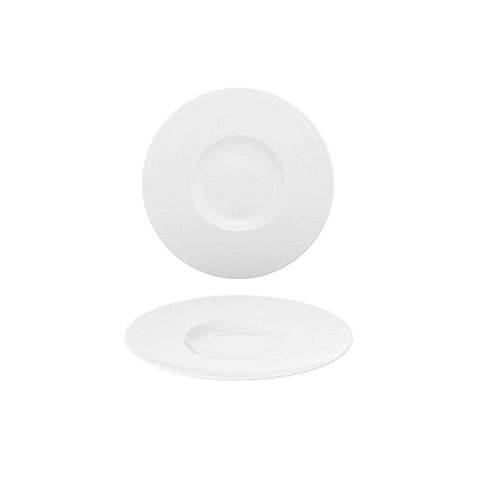 Turgla Porcelain Madrid dia.11.25" Round White Porcelain Plate (Set of 6) (MDR29GDU00) - iFoodservice Online