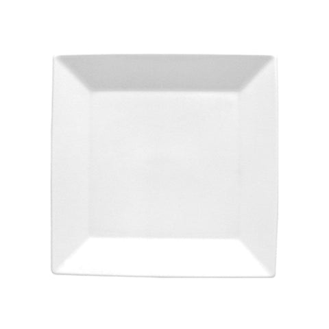 Turgla Porcelain Merid 10.5" x 10.5" Square White Porcelain Plate (Set of 6) (MER37DU00) - iFoodservice Online