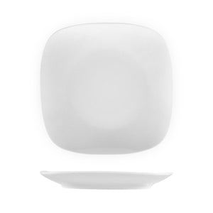 Turgla Porcelain Mimoza 10" x 10" Square White Porcelain Plate (Set of 12) (MMZ29DU00) - iFoodservice Online