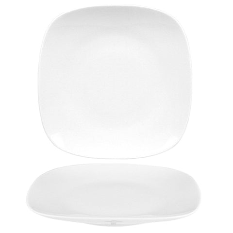 Turgla Porcelain Mimoza 11" x 11" Square White Porcelain Plate (Set of 6) (MMZ32DU00) - iFoodservice Online