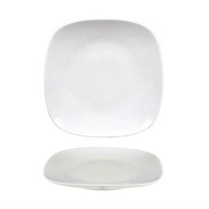 Turgla Porcelain Mimoza 6.25" x 6.25" Square White Porcelain Plate (Set of 12) (MMZ18DU00) - iFoodservice Online