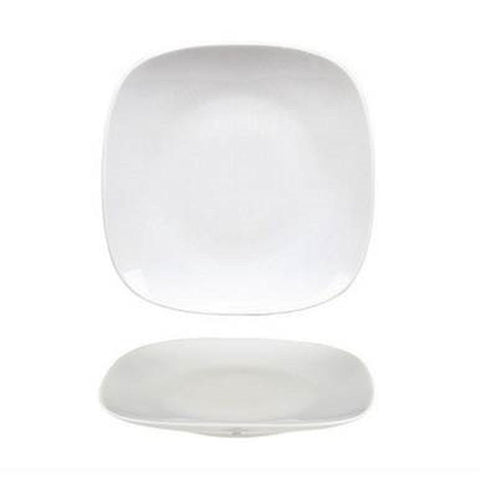 Turgla Porcelain Mimoza 6.25" x 6.25" Square White Porcelain Plate (Set of 12) (MMZ18DU00) - iFoodservice Online