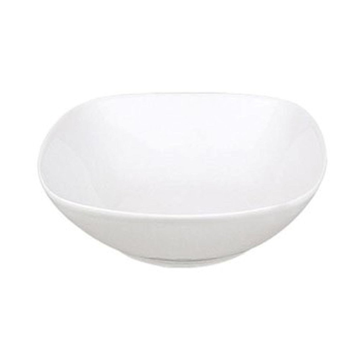 Turgla Porcelain Mimoza 8.25" x 8.25" x h:2.5" 36 oz. Square White Porcelain Bowl (Set of 6) (MMZ25KK00) - iFoodservice Online
