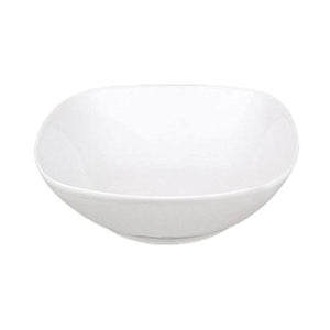 Turgla Porcelain Mimoza 8.25" x 8.25" x h:2.5" 36 oz. Square White Porcelain Bowl (Set of 6) (MMZ25KK00) - iFoodservice Online